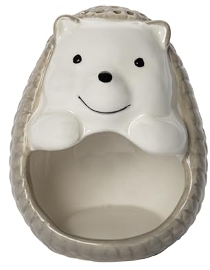 Fisura - Originale porta stuzzicadenti riccio. Divertente dispenser di stuzzicadenti con foro per le ossa. Porta stuzzicadenti in ceramica a forma di animale. Porta stuzzicadenti 9 x 7,5 cm.