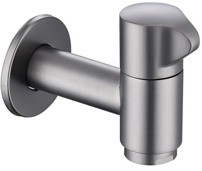 SWHC In der Wand Bad Wasserhahn Messing Bad Armaturen Waschbecken für Spülbecken Mopp Wasserhahn Bad mit Rutschfestem Griff Badarmatur Waschbecken für Mopp Pool