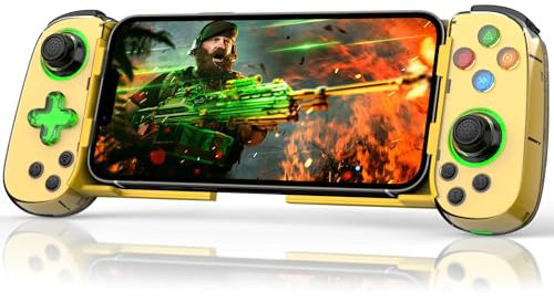 Joso Mobile Game Controller for iPhone/Android/PC/Switch/PS4/PS3, Wireless Gamepad Joystick with Turbo/6-Axis Gyro/Vibration, Play Call of Duty, Roblox, Genshin Impact, Cloud Gaming, Remote Play