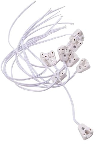 20stT8 Lampenfassung T8 Lichtkasten Line-Lampen Sockel Kabelhalter Lampen Basisdraht für T8 Leuchtstofflampen (Color : 120cm length)