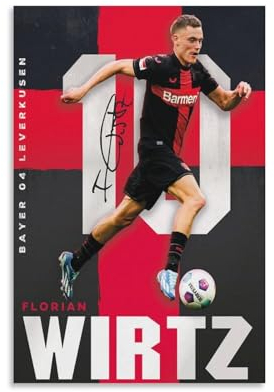 DAGUYS Poster, Fußballspieler, Florian Wirtz, 14 Bilder, Druck, Leinwand, Poster, Wandfarbe, Kunstposter, Dekoration, moderne Heimkunstwerke, 20 x 30 cm