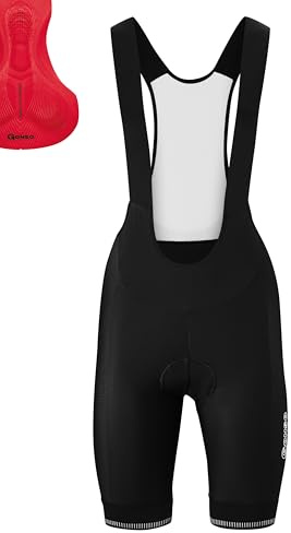 Gonso Sitivo Bib W, Kurze Damen Träger-Radhose, Sitivo Comfort Polster | Hohe Bewegungselastizität, Antirutsch-Silikon-Beingummi, Perfekt für den Sommer
