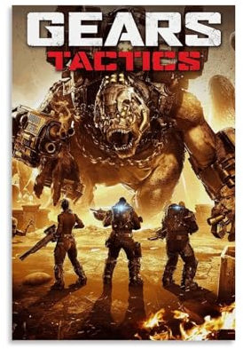 TSNKNP Gears of War Tactics Poster Dekorative Malerei Leinwand Wandkunst Wohnzimmer Poster Schlafzimmer Malerei,Wandkunst Bilddruck Moderne Familienzimmer Dekor 12x18inch(30x45cm)