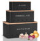 KOOK TIME kartoffel aufbewahrungsbox - Set 3 aufbewahrung kartoffeln zwiebeln knoblauch - gemüse aufbewahrung mit kleinen lüftungslöcherne, um die luftzirkulation zu gewährleisten (Schwarz)