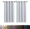 WUXXIANG Rideau Occultant Thermiques Lot de 2 60 x 120 cm Thermique Isolant Anti Froid et Chaleur, Rideaux Doux Foncés pour Chambre 2 Panneaux, avec Cravates, pour Maison Salon, Blanc