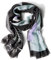 CECIL Damen B572645 TOS_Foil Print Scarf, Black, A