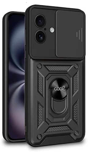 Cool Case for iPhone 16 Hard Ring Black