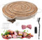 Kaltrauchgenerator,Rund Rauchgenerator mit Bürste,Seil, Haken und Kerzenhalter,Kaltrauchgenerator Räucherschnecke,Smoker Box Gas Grill für alle BBQ Smoker