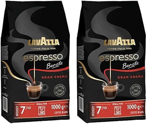 Lavazza Espresso Gran Créma Café En Grains 1Kg (Packung mit 2)