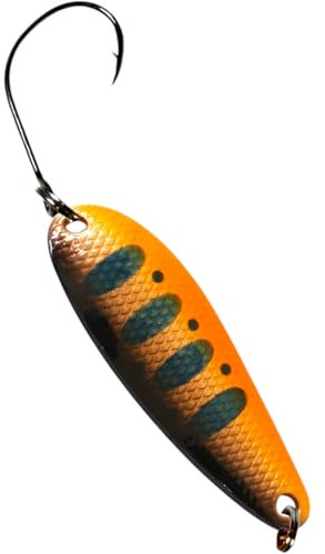 SEABUZZ Mini Barsch & Forellen Spoon BLAZE 3,5g 38mm Forellenköder & Barschköder mit Angelhaken - Blinker Forelle & Raubfisch Angeln Köder - Sport Fischköder - Kunstköder - Wobbler – Angelzubehör (06)