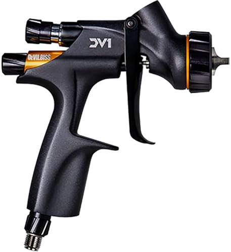 DeVilbiss DV1 Non-Digital HVLP Clearcoat 1.3mm Spray Gun without Cup, C2+ Air Cap