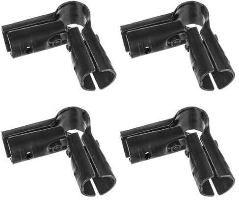 M METERXITY 4-Pack Structural Pipe Connector, 90 Degree 3 Way Pipe Clamp Steel Pipe Connector for OD 1.1 or 28MM Pipe, Conduit Connectors with Screws