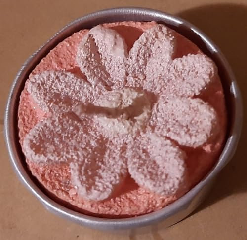 Lot de 12 bougies chauffe-plat en forme de fleur, rose, 4 cm de diamètre