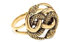 Fantasy Ring AURIN 18 mm Glücksring Schlangenring Hochwertige Bronze (60 (19))