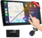 Haudio CarPlay Wireless 9 Pollici Display Auto - Autoradio Doppio DIN con Controllo Vocale,FM,GPS,Android Auto, Autoradio HD CarPlay Touchscreen con Telecamera Posteriore