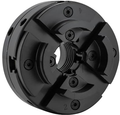 Drechselfutter M33, 100MM Spannfutter Drechselbank Selbstzentrierend Vierbackenfutter Set, Drehfutter Chuck 4-Backenfutter Drehbankfutter Drechselmaschine für Drehbänke usw