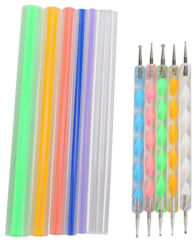Wrtysully Mandala Dotting Tools Set for Painting Rocks,Painting Rocks Dot Kit,Acrylic Stick,Point Drill Tool,Stencil DIY Wall Art