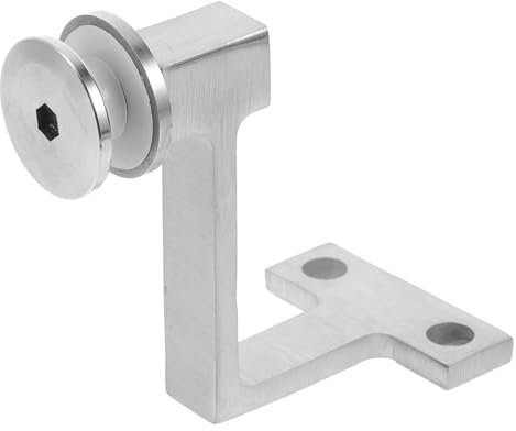 Operitacx Support de Main Courante en Acier Inoxydable Pince à Verre Fixation Murale pour Escalier à la Rouille Utilisation Intérieure/Extérieure 2 Pièces Installation Facile