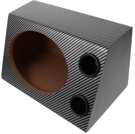 HEALSOPTHY Trapezoidal Empty Subwoofer Box Car Audio Speaker Enclosure with Noise-cancelling Structure Professional Acoustic Optimization for Vehicle Sound Upgrade