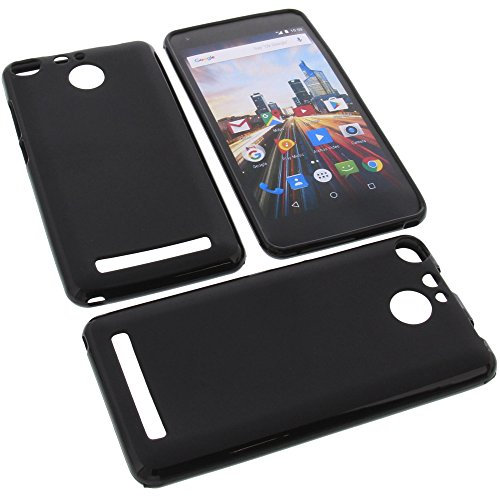 foto-kontor Coque Compatible avec Archos 50f Helium Housse pour Smartphone Étui en Caoutchouc TPU Noir