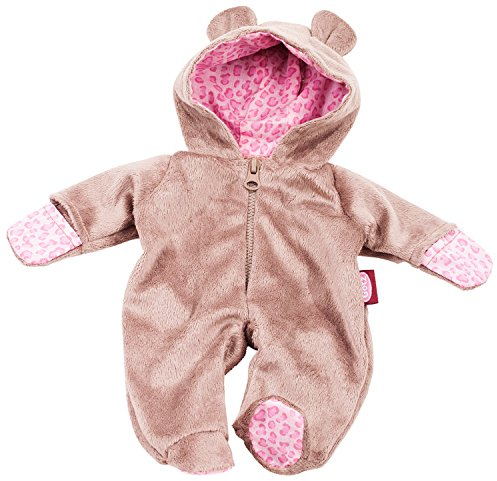 Götz 3402821 Onesie Teddy - Einteiliger Overall Puppenbekleidung Gr. L - 1-teiliges Bekleidungs- und Zubehörset für Babypuppen von 48 - 50 cm