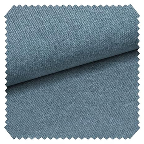 novely® PASSAU - Samtig Weicher Chenille-Möbelstoff - Robuster Polsterstoff - Pflegeleichte Meterware 1lfm | Farbe: 31 Himmelblau