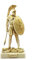 greekartshop Ares Mars God of War Alabaster Statue Figur, handgefertigt, 18 cm, Weiß