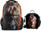 Chaqlin Tiere Husky Mops Tiger Mädchen Jungen Filz Schultaschen Rucksack Mittagessen Taschen 2 Stück Braun Braunes Pferd Einheitsgröße