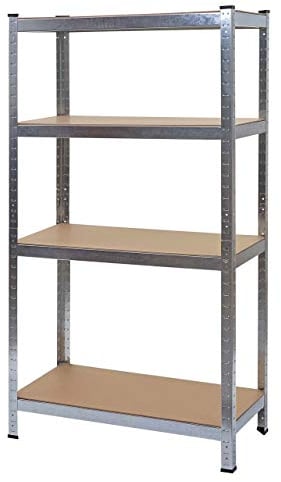 Mendler Schwerlastregal HWC-D67, Werkstattregal Steckregal, 160x80x40cm, Traglast bis 320kg MVG-Zertifiziert - verzinkt