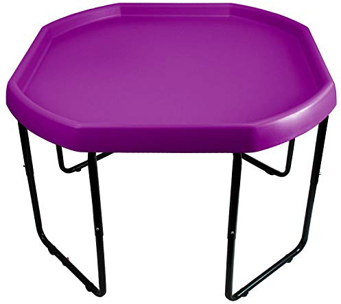 Tufff Spot Purple Plastic Mixing Play Tray & Height Adjustable 3 Tier Frame Stand - Suitable for Indoor or Outdoor Use.