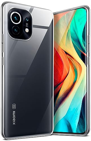 moex für Xiaomi Mi 11 Hülle Durchsichtig, Silikon Handyhülle Transparent, Clear Case Ultra Slim, Backcover Schutzhülle Dünn, Silikonhülle Minimalistisch, Aero Case, Klar