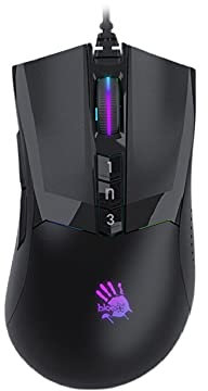 Mouse da gioco per Bloody A90 Max 10000 CPI USB ottico, mouse cablati con riflessi di colore RGB, 10 pulsanti programmabili (versione attivata)
