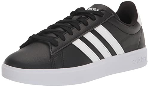 adidas Men's Grand Court 2.0 Tennis Shoe, Core Black/FTWR White/Core Black, 14