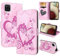 CASAFUNY Funda para Samsung Galaxy A12/M12, Carcasa Protectora Libro de Cuero con Tapa y Cartera Cierre Magnético Flip Folio Carcasa Función de Soporte para Samsung Galaxy A12, Samsung M12, Rosado