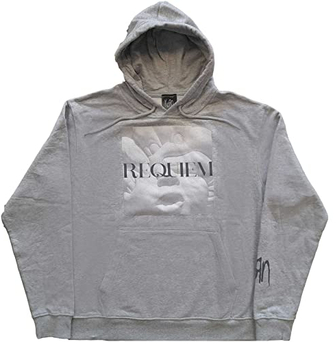 Korn Kapuzenpullover Requiem Band Logo Nue offiziell Herren Grau Pullover XL