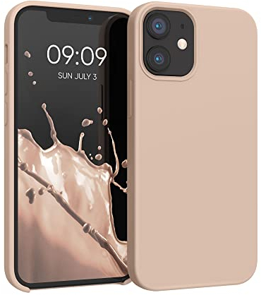 kwmobile Case Compatible with Apple iPhone 12 mini Case - TPU Silicone Phone Cover with Soft Finish - Coconut Swirl