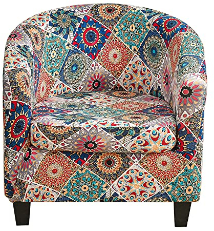 Meigeh Sesselbezug Schonbezug für Wannensessel 2-teiliger Sesselbezug Sesselhusse mit Kissenbezug für Tullsta Sesselüberwurf Cocktailsessel Schonbezüge
