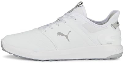 PUMA Herren Ignite Elevate Golfschuh, Weiß Silber, 48.5 EU