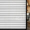 Privacy Window Film 60 x 200 cm, Frosted Window Film with White Blind Stripe Pattern Self-adhesive No-Glue Static Cling to Protect Your Family, Anti-UV & Anti-glare for Office Home and Kitchen