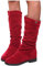 Stivali Cowboy Donna Curvy Elasticizzati Larghi Sexy Morbidi Vintage Western Boots Stivali Alti Sopra il Ginocchio con Tacco Caldo Stivaletti Invernali Anfibi Pelle Camoscio