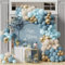 Blau Luftballons Girlande, 122 Stück Blau Gold Ballon Girlande mit Beige Weißer Sand Luftballons, Blau Luftballons Deko für Geburtstags, Baby Shower, Birthday Party Dekor, Geschlecht Offenbaren