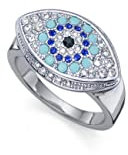 Oliver Weber Collection Ring Mati Rhodium Blau Rhodium XL, 41206RXL
