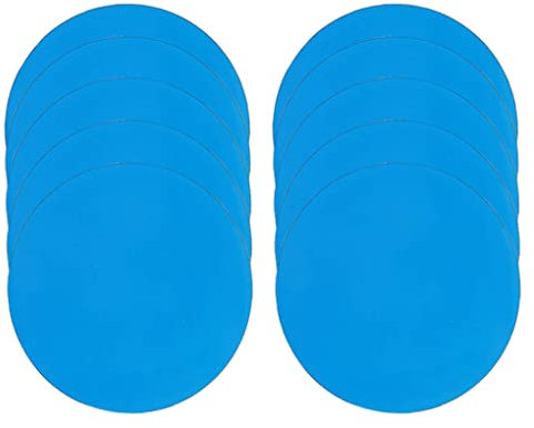 Pool Patch Repair Kit Swimming Pool Repair Patches Self-Adhesive Paddling Pool Bouncy Castle Inflatable Repair Kit Round PVC Inflatable Boat Raft Kayak Repair Tool 10PCS