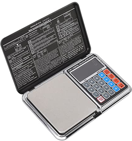 Topyond Digitaler Taschenrechner, Küchenwaage, Präzise Waage Zum Backen von Lebensmitteln, Mit Weiß Beleuchtetem Bildschirm Mit Hintergrundbeleuchtung, 0,01 G/100 G Genauigkeit