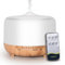 Austepax 500ml Ätherisches Öl Diffusor, Aroma Duftöle Aromatherapie Diffuser Ultraschall kalten Nebel Befeuchter, 8 Farben Weiches Licht Modus Trockenes Wasser Automatisch Abschalten - Gelb