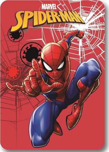 arlis Fleecedecke Spiderman, 100 x 140 cm (Spiderman-Decke – C)