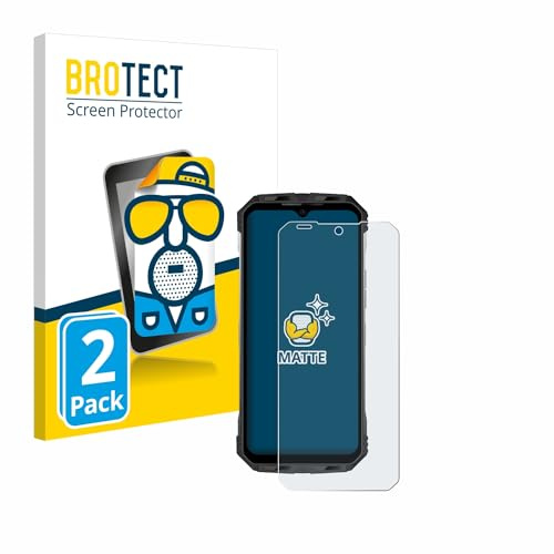 BROTECT Schutzfolie für Doogee S110 | 2 Stück Entspiegelnder Displayschutz Made in Germany Matte Displayschutz-Folie Anti-Reflex Anti-Fingerprint Einfache Montage