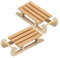 DRESSOOS 2St Schlitten aus Holz Weihnachtsschlitten leer Miniatur-Puppenhausschlitten weihnachtsbasteln Weihnachten basteln Schreibtisch Ornamente Statuette Dekorationen Kind Zubehör Birke