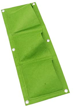 DIKACA Borsa Da Giardinaggio Verticale Feltro Per Piante Vaso Da Appendere Parete Per Balcone e Giardino Esterno Verde