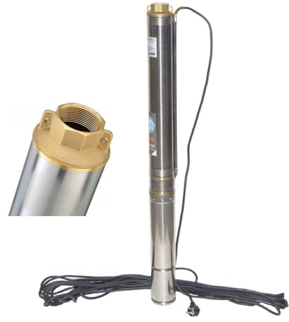 PAG Turbo GmbH® - 3,5 90mm Tiefbrunnenpumpe Brunnenpumpe 6,3-13bar sandresistent bis 5% 6300L/h - 0,8kW bis 1,5kW - 230V (3,5SDM 3-11)
